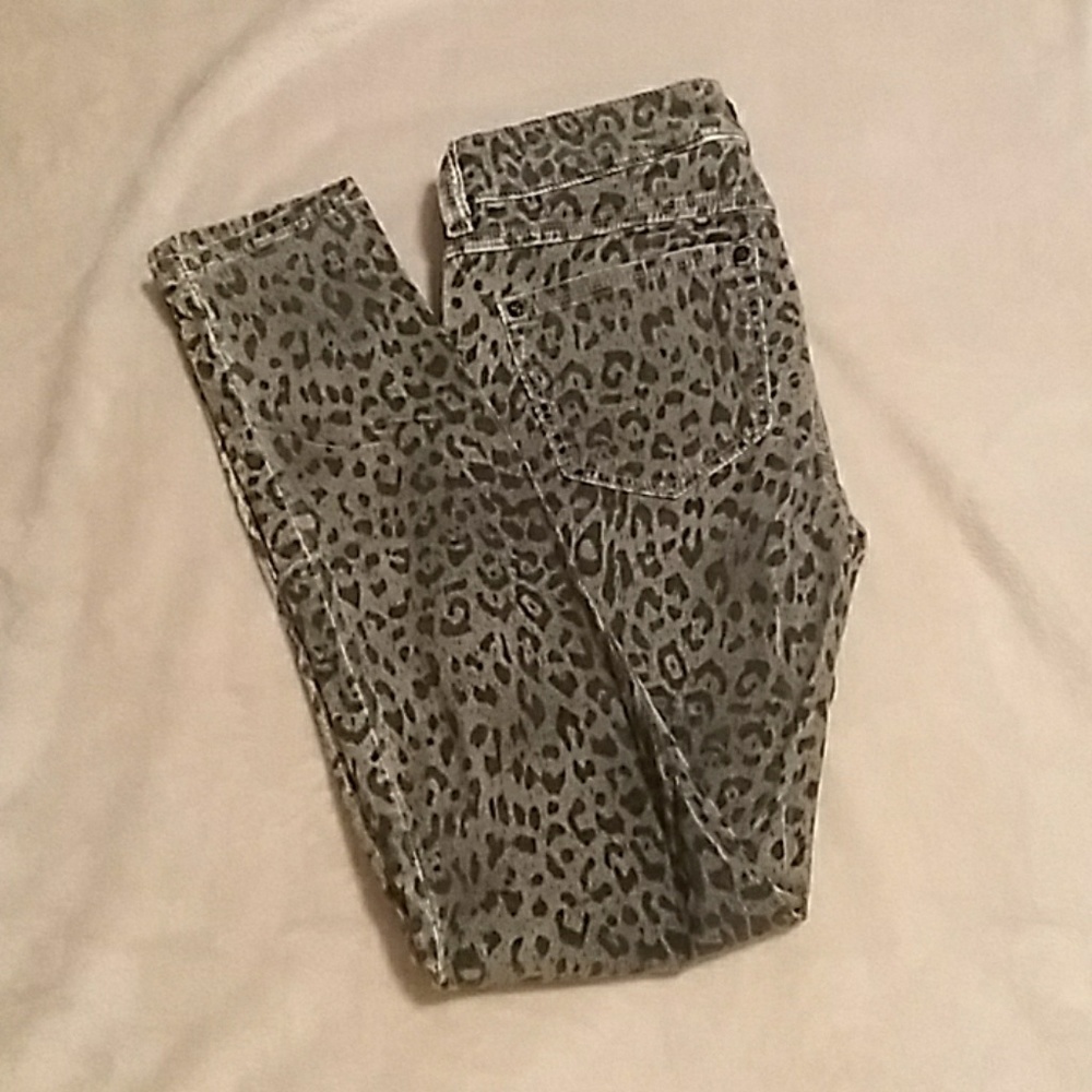 Corduroy Jeans Animal Print